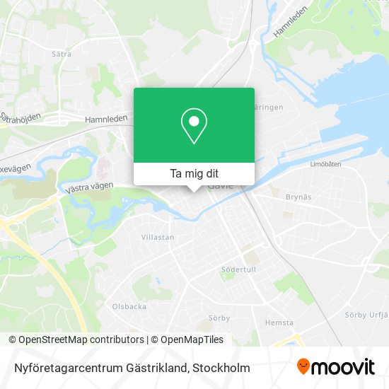 Nyföretagarcentrum Gästrikland karta