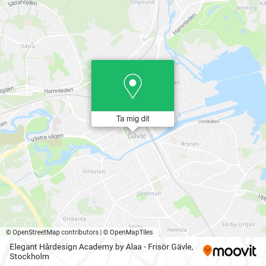 Elegant Hårdesign Academy by Alaa - Frisör Gävle karta