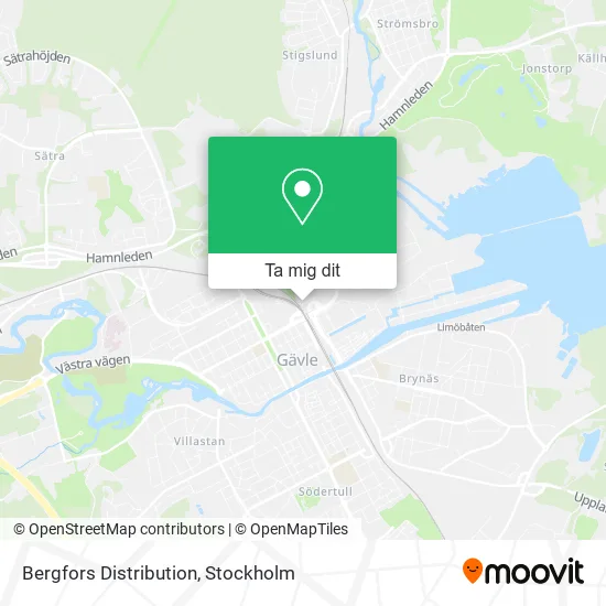 Bergfors Distribution karta