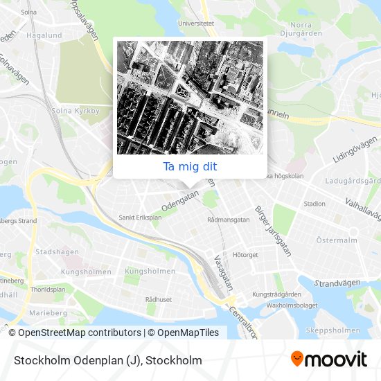 Stockholm Odenplan (J) karta