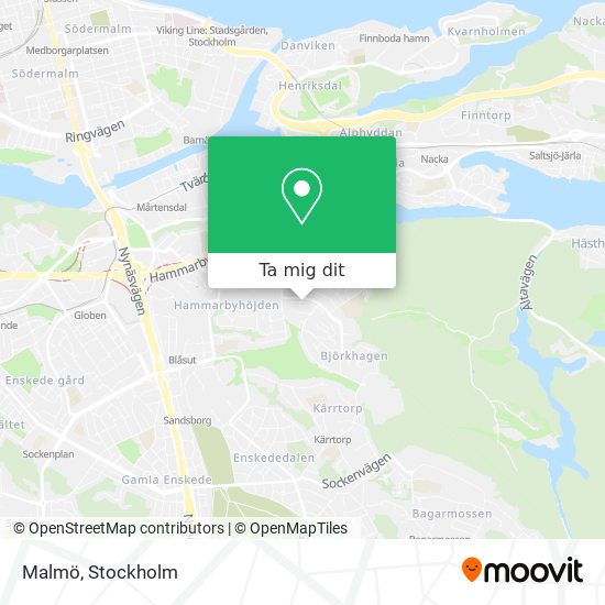 Malmö karta