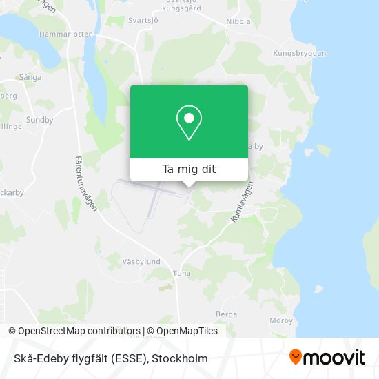 Skå-Edeby flygfält (ESSE) karta