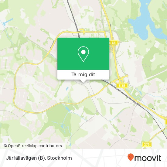 Järfällavägen (B) karta