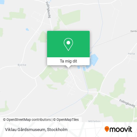 Viklau Gårdsmuseum karta