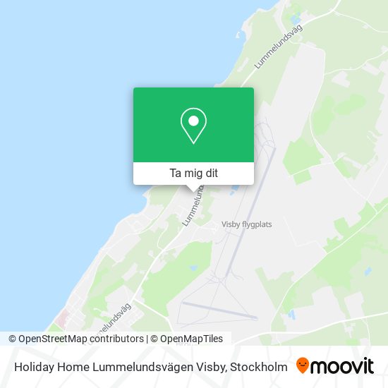 Holiday Home Lummelundsvägen Visby karta