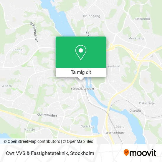 Cwt VVS & Fastighetsteknik karta