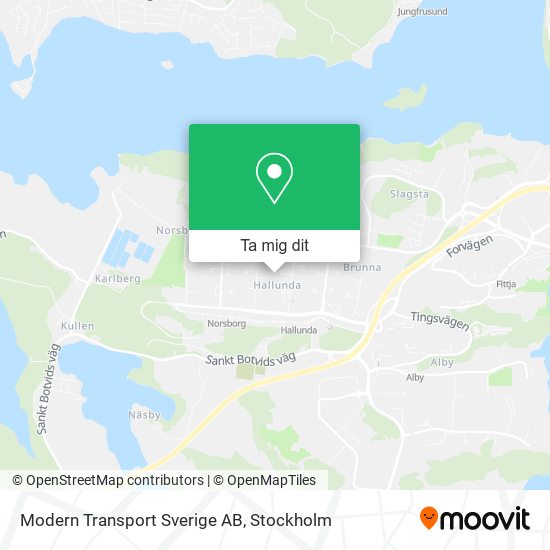 Modern Transport Sverige AB karta