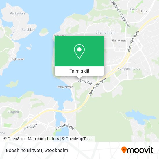 Ecoshine Biltvätt karta
