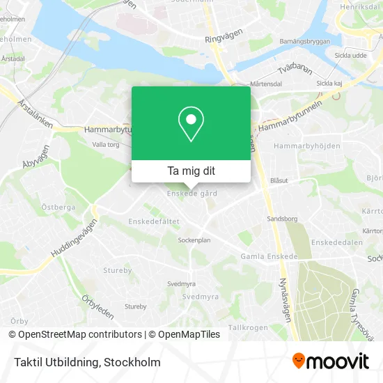 Taktil Utbildning karta