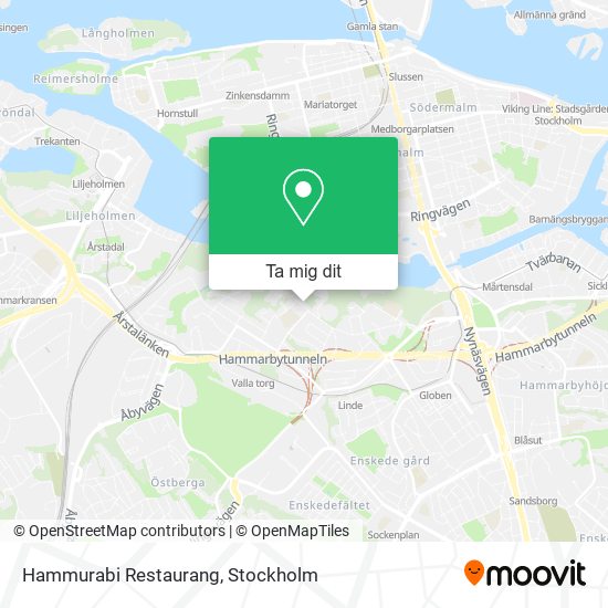 Hammurabi Restaurang karta