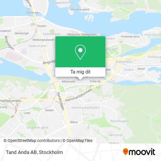 Tand Anda AB karta