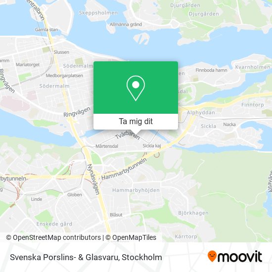 Svenska Porslins- & Glasvaru karta