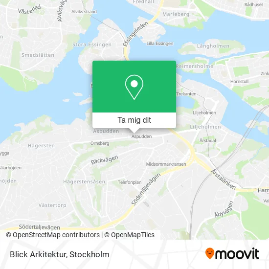 Blick Arkitektur karta