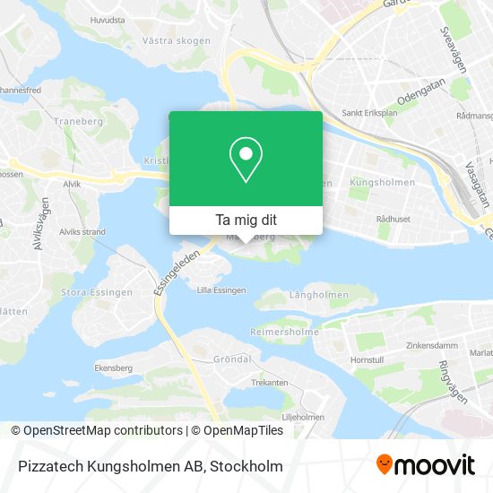 Pizzatech Kungsholmen AB karta