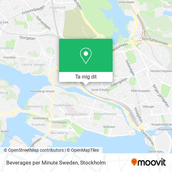 Beverages per Minute Sweden karta