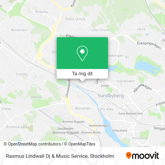 Rasmus Lindwall Dj & Music Service karta