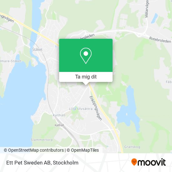 Ett Pet Sweden AB karta