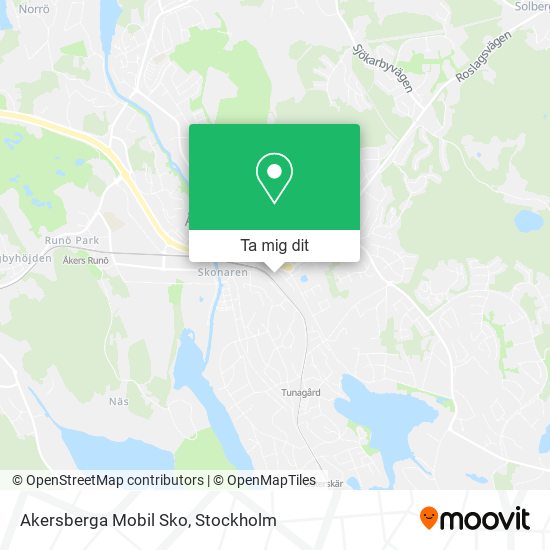 Akersberga Mobil Sko karta