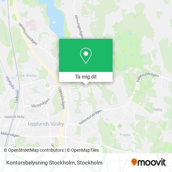 Kontorsbelysning Stockholm karta