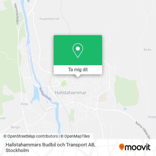 Hallstahammars Budbil och Transport AB karta