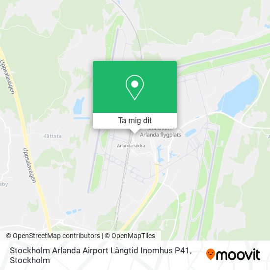 Stockholm Arlanda Airport Långtid Inomhus P41 karta