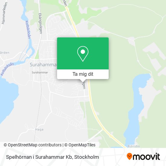 Spelhörnan i Surahammar Kb karta