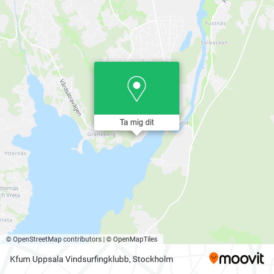 Kfum Uppsala Vindsurfingklubb karta