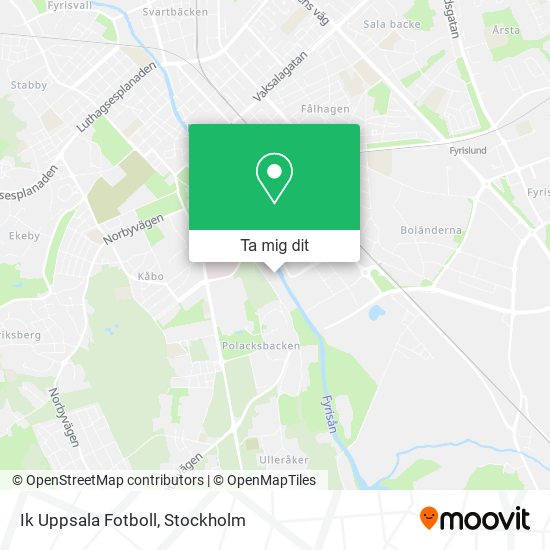 Ik Uppsala Fotboll karta