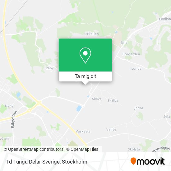 Td Tunga Delar Sverige karta
