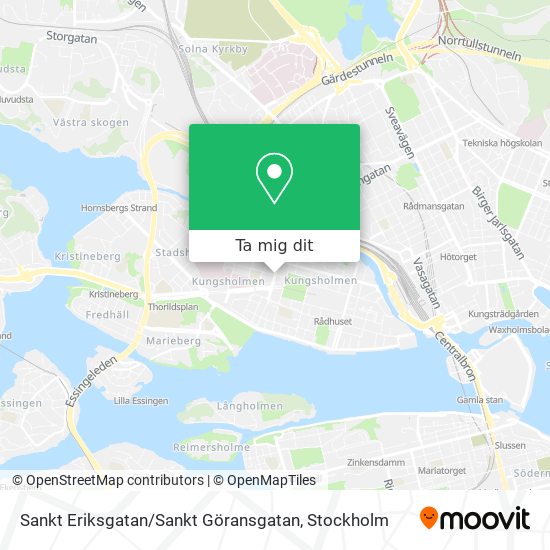 Sankt Eriksgatan / Sankt Göransgatan karta