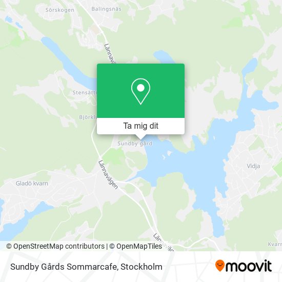 Sundby Gårds Sommarcafe karta