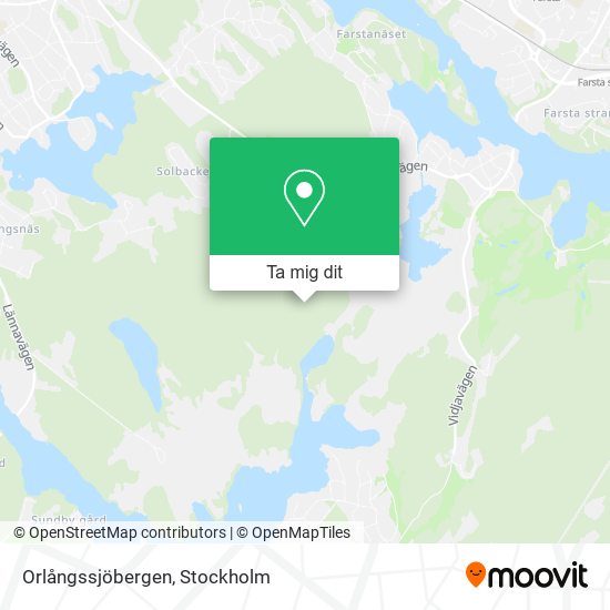 Orlångssjöbergen karta