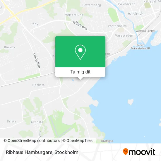 Ribhaus Hamburgare karta