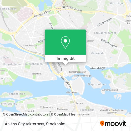 Åhléns City takterrass karta