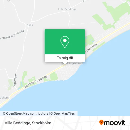 Villa Beddinge karta