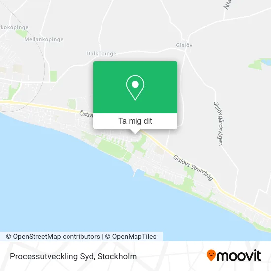 Processutveckling Syd karta