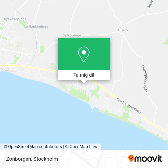 Zonborgen karta