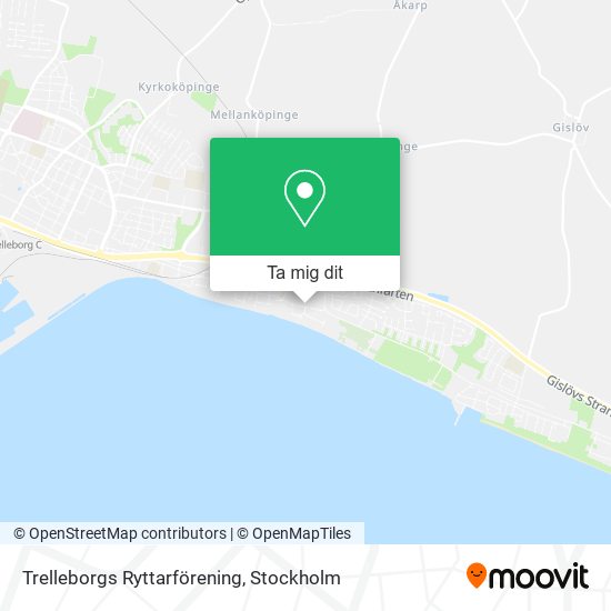 Trelleborgs Ryttarförening karta
