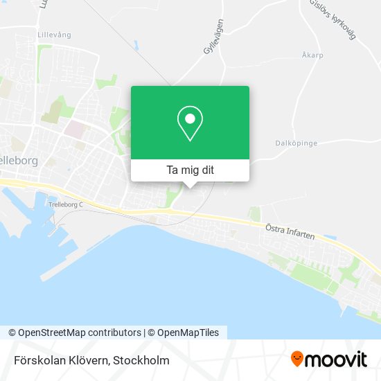 Förskolan Klövern karta