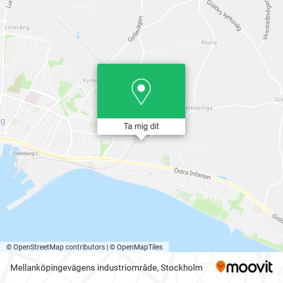 Mellanköpingevägens industriområde karta