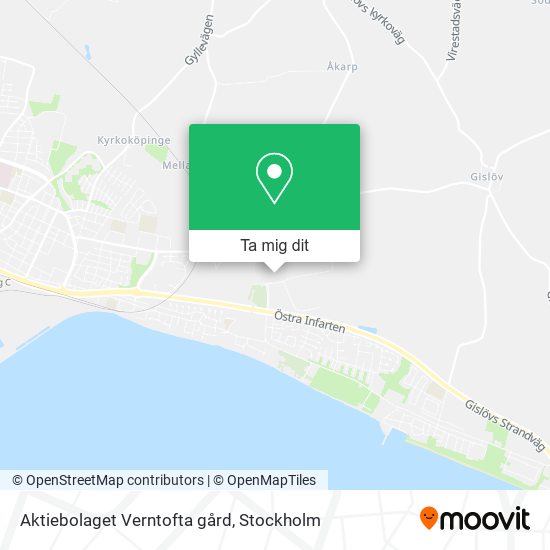 Aktiebolaget Verntofta gård karta