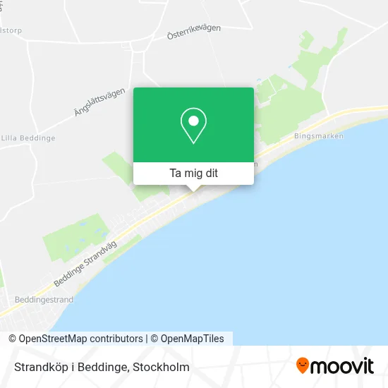 Strandköp i Beddinge karta