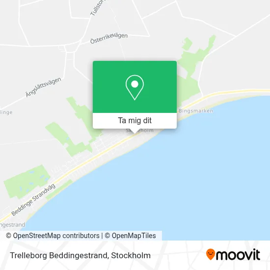Trelleborg Beddingestrand karta