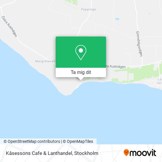 Kåsessons Cafe & Lanthandel karta