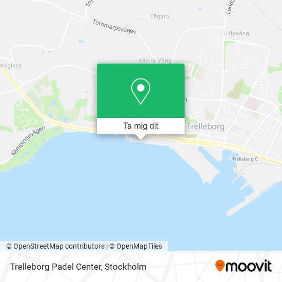 Trelleborg Padel Center karta