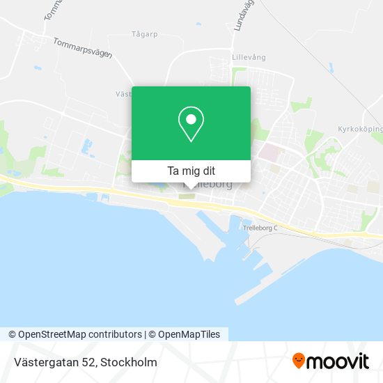 Västergatan 52 karta