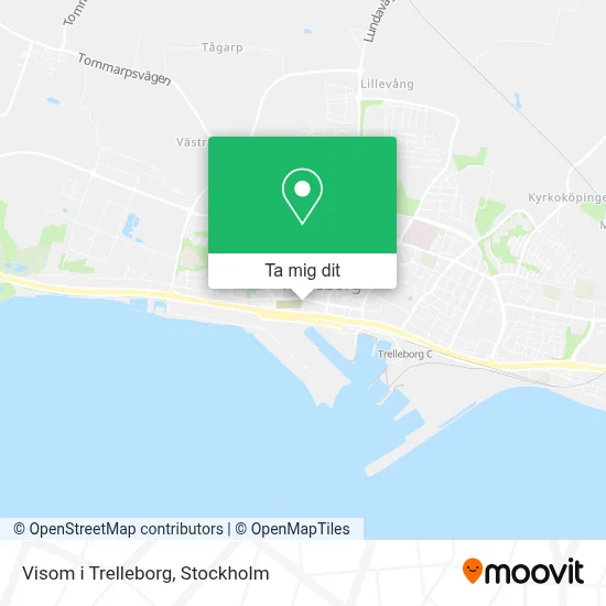 Visom i Trelleborg karta