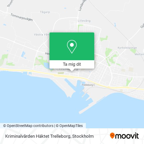 Kriminalvården Häktet Trelleborg karta