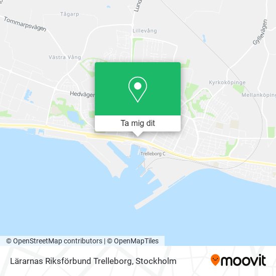 Lärarnas Riksförbund Trelleborg karta