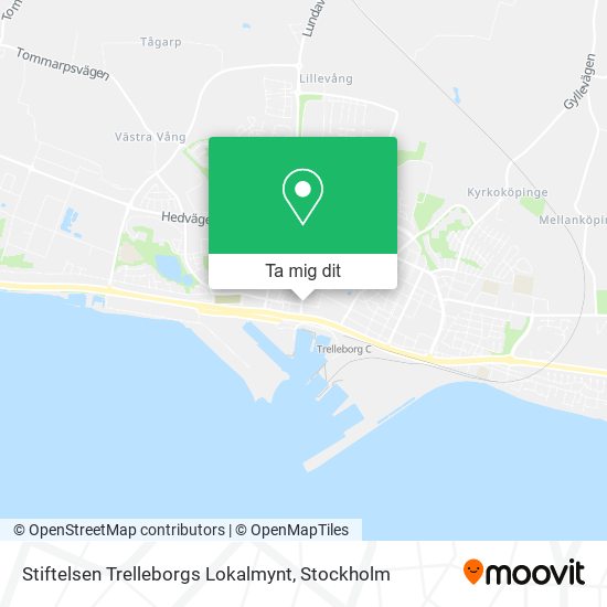 Stiftelsen Trelleborgs Lokalmynt karta